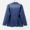 Spring Autumn Denim Jacket Women, Slimming Cardigan Outer Wear, Solid Color Trendy Silhouette Top