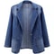 Spring Autumn Denim Jacket Women, Slimming Cardigan Outer Wear, Solid Color Trendy Silhouette Top