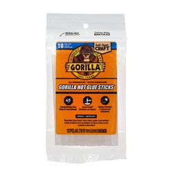 2 pack clear 4 inch dual temperature mini hot glue sticks, high low temp glue guns, 10 count perfect crafts projects