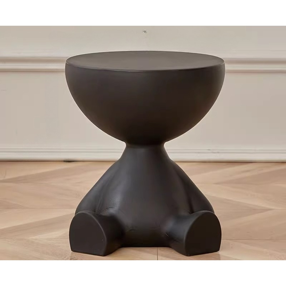 Creative Sofa Side Table,Removable Cream Style Round Coffee Table for Living Room,Simple Household Small Table Rack