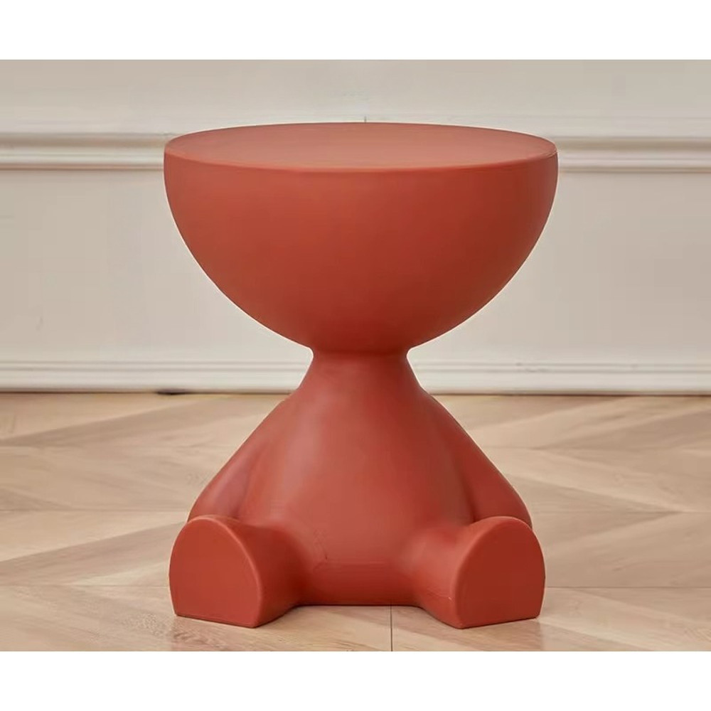 Creative Sofa Side Table,Removable Cream Style Round Coffee Table for Living Room,Simple Household Small Table Rack