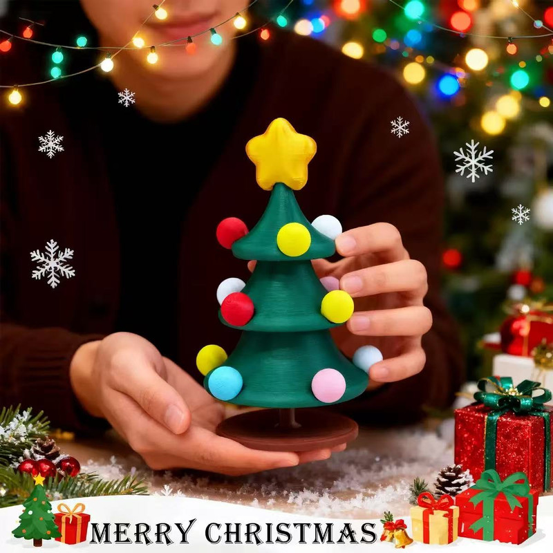 Dancing Rotating Christmas Gift Desktop Christmas Decoration Christmas Tree Toy Ornamen Party Favor 0