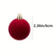 Tree Flocked Ball Hanging, Wine Red Velvet Christmas Balls, Home Decor Pendents Festival Party Supplies Gift