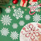 Pulp Plastics Paper Snowflake Ornaments, White Glitter Raw Decor, Christmas Venue Decoration