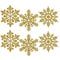 Pulp Plastics Paper Snowflake Ornaments, White Glitter Raw Decor, Christmas Venue Decoration