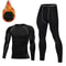 Winter Warm Men Underwear Set Fleece Thermal Long Compression Tights Sports Fitness Undershirts Tr