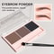 Waterproof Three Color Eyebrow Powder, Sweat Proof Natural Long Lasting, Three Dimensional Eyebrow Shape Palette