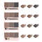 Waterproof Three Color Eyebrow Powder, Sweat Proof Natural Long Lasting, Three Dimensional Eyebrow Shape Palette