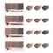 Waterproof Three Color Eyebrow Powder, Sweat Proof Natural Long Lasting, Three Dimensional Eyebrow Shape Palette