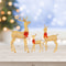 Cute Lighted Reindeer Xmas Decoration, Christmas Yard Light Up Display, Lawn Garden Patio Holiday Decor Set