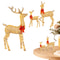 Cute Lighted Reindeer Xmas Decoration, Christmas Yard Light Up Display, Lawn Garden Patio Holiday Decor Set