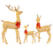 Cute Lighted Reindeer Xmas Decoration, Christmas Yard Light Up Display, Lawn Garden Patio Holiday Decor Set