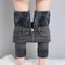 Winter Lady Thermal Plush Jeans High Waist Fleece Pants Snow Warm Stretch Denim Straight Leg Womens 8