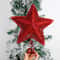 Glitter Gold Hollow Star Tree Topper, Christmas Tree Top, Elegant Xmas Party Decoration for Home, Perfect New Year Gift