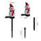 Snowman Christmas Solar Lights, Outdoor Solar Powered Stakes, Holiday Decorations Light for Corridor, Lawn, Garden