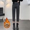Winter Womens Warm Fleece Jeans, High Waist Thick Denim Pants, Plus Size Loose Harem Trousers