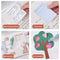 Replaceable Refills Transparent Dot Dispensing Double-sided Tape, Handbook Glue for School, Office, and Stationery Use