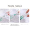 Replaceable Refills Transparent Dot Dispensing Double-sided Tape, Handbook Glue for School, Office, and Stationery Use