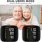 Rechargeable Wrist Blood Pressure Monitor Accurate Digital Tensiometer With Heart Rate LED Display