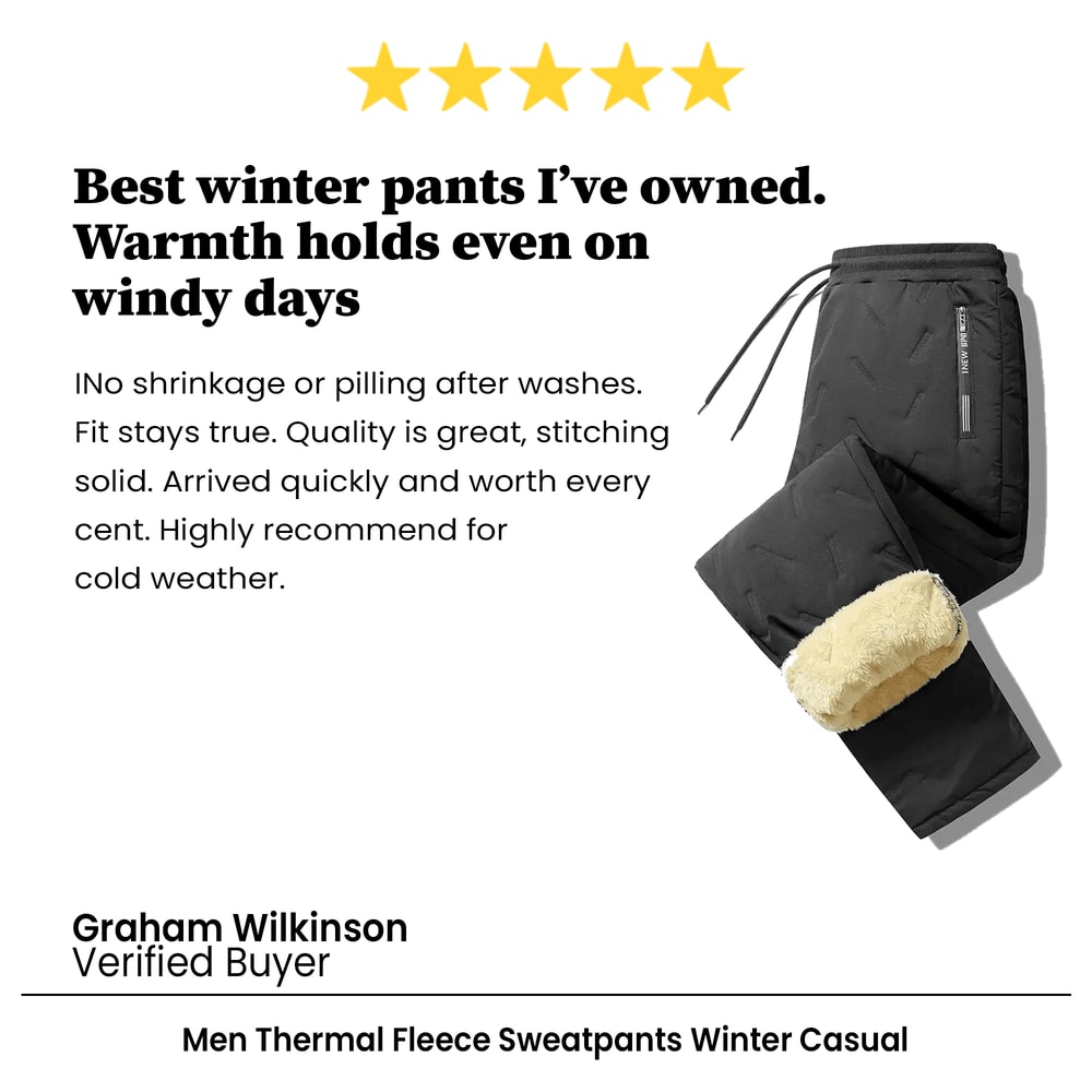 Men Thermal Fleece Sweatpants Winter Casual Warm Lambswool Trousers Windproof Cotton Plush Thick Sw 5