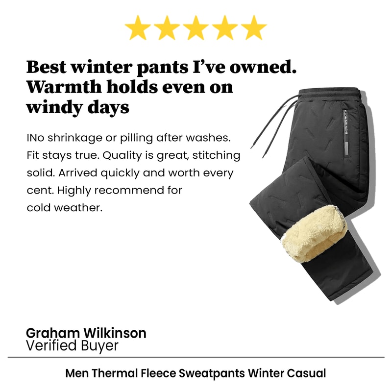 Men Thermal Fleece Sweatpants Winter Casual Warm Lambswool Trousers Windproof Cotton Plush Thick Sw 5