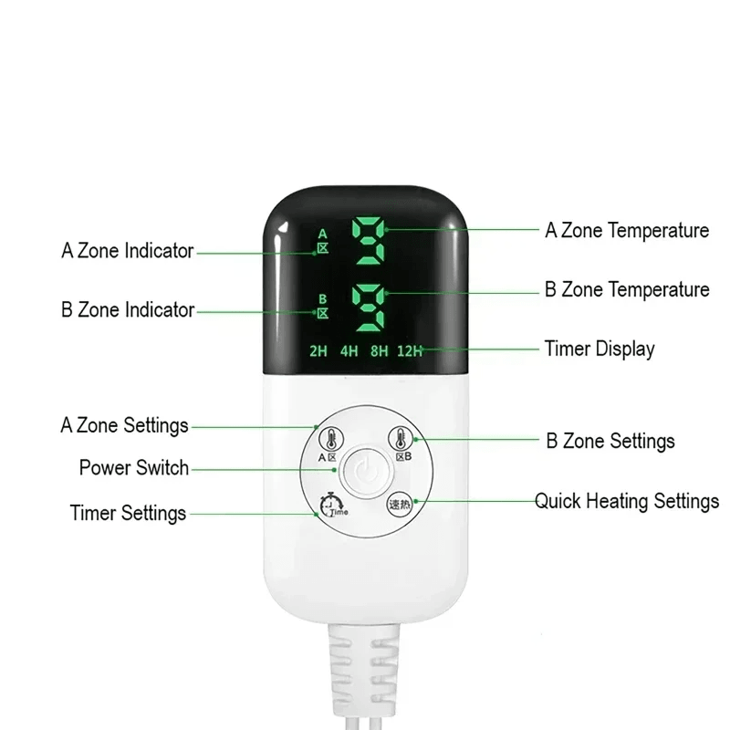 Heated Office Chair Cushion With Backrest 9 Heat Settings For FullBody Comfort 7