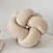 Single-Standed Knotted Ball Pillow, Lamb Velvet Sofa Cushion, Bed Backrest