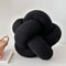 Single-Standed Knotted Ball Pillow, Lamb Velvet Sofa Cushion, Bed Backrest
