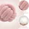 Handmade Knotted Pillow Inyahome Soft Knot Ball Throw Cushion Plush Decorative Round Pillow For Kid 3