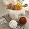Knotted Ball Decorative Cushion High End Throw Pillow For Living Room Lamb Fleece Sofa Bed Decor 0