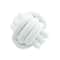 Modern Soft Big Cushion, Handmade Art Decor Knot Ball Throw Pillow for Home Sofa, Cozy Decorative White Christmas Cushio