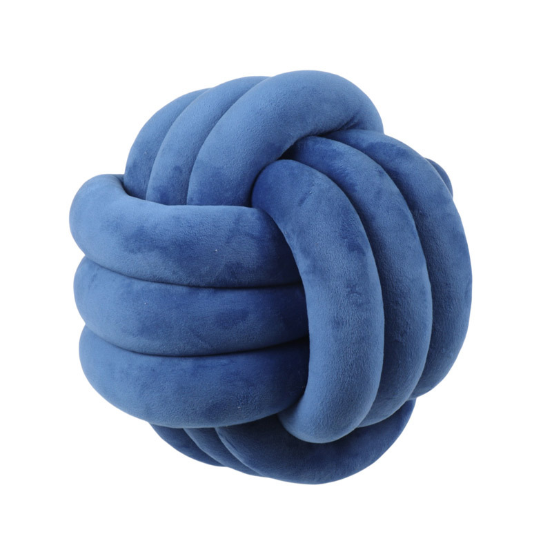 Modern Soft Big Cushion, Handmade Art Decor Knot Ball Throw Pillow for Home Sofa, Cozy Decorative White Christmas Cushio