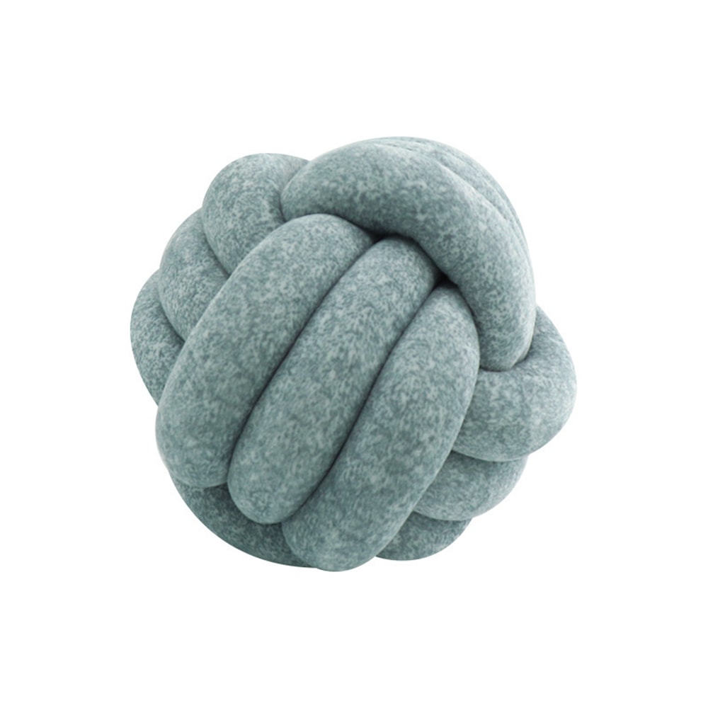 Modern Soft Big Cushion, Handmade Art Decor Knot Ball Throw Pillow for Home Sofa, Cozy Decorative White Christmas Cushio