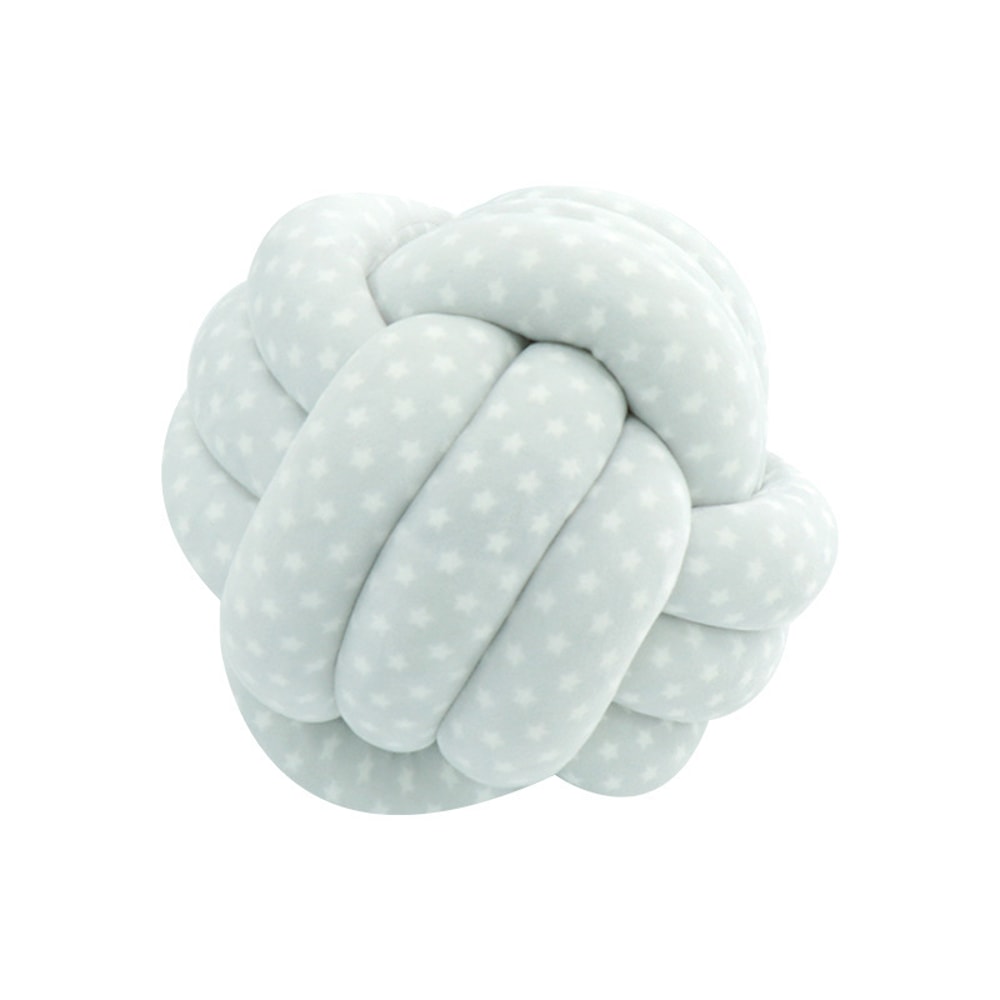 Modern Soft Big Cushion, Handmade Art Decor Knot Ball Throw Pillow for Home Sofa, Cozy Decorative White Christmas Cushio