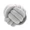 Modern Soft Big Cushion, Handmade Art Decor Knot Ball Throw Pillow for Home Sofa, Cozy Decorative White Christmas Cushio