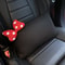 Soft Plush Car Headrest, Comfortable Lumbar Support Cartoon Bowknot Pillow for Car Interior and Winter Decoration