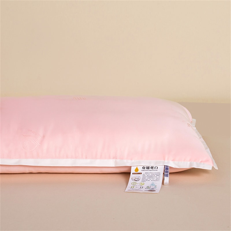 Neck Protection Bed Pillows Pillow King Queen Style Rectangle Silk Inner 7
