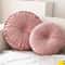 Round Pumpkin Pillow Pink Cushion Living Room Sofa Decorative Wheel Futon