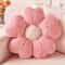 Cozy Soft Plush Daisy Flower Throw Pillow, Decorative Cushion for Bed & Sofa, White/Pink, Beautiful Floral Design