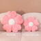 Cozy Soft Plush Daisy Flower Throw Pillow, Decorative Cushion for Bed & Sofa, White/Pink, Beautiful Floral Design