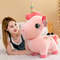 Cute Unicorn Pink Embroidery Pony Doll Pillow Cartoon Anime Plush Toy Birthday Gift For Girls 3