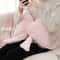 Rabbit Fur Comfortable Car Seat Cushion, Pink Bow Ribbon Couch Pillow