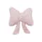 Rabbit Fur Comfortable Car Seat Cushion, Pink Bow Ribbon Couch Pillow
