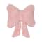 Rabbit Fur Comfortable Car Seat Cushion, Pink Bow Ribbon Couch Pillow