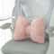 Rabbit Fur Comfortable Car Seat Cushion, Pink Bow Ribbon Couch Pillow