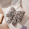 Rabbit Fur Comfortable Car Seat Cushion, Pink Bow Ribbon Couch Pillow