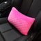 Auto Bone-Shaped Headrest, Pink Super Plush Car Neck Pillow, Seat Support Waist Pillows for Women Car Interior Accessori