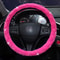 Auto Bone-Shaped Headrest, Pink Super Plush Car Neck Pillow, Seat Support Waist Pillows for Women Car Interior Accessori