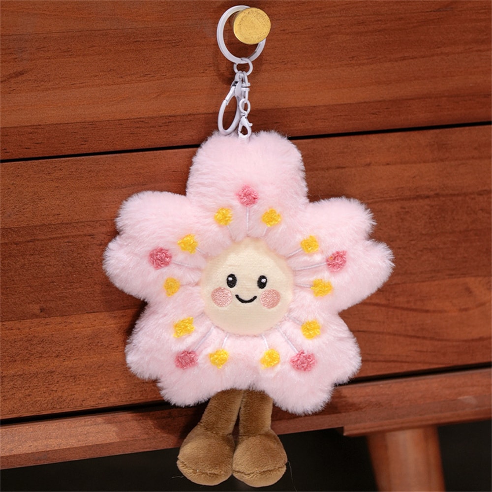 Cherry Blossom Floor Seat Cushion Plush Tatami Cushion Pink Cherry Petals Pillow 5