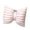 Office Lumbar Pillow, Stripe Bow Cushion Sofa Back Pillow, Photography Cushion